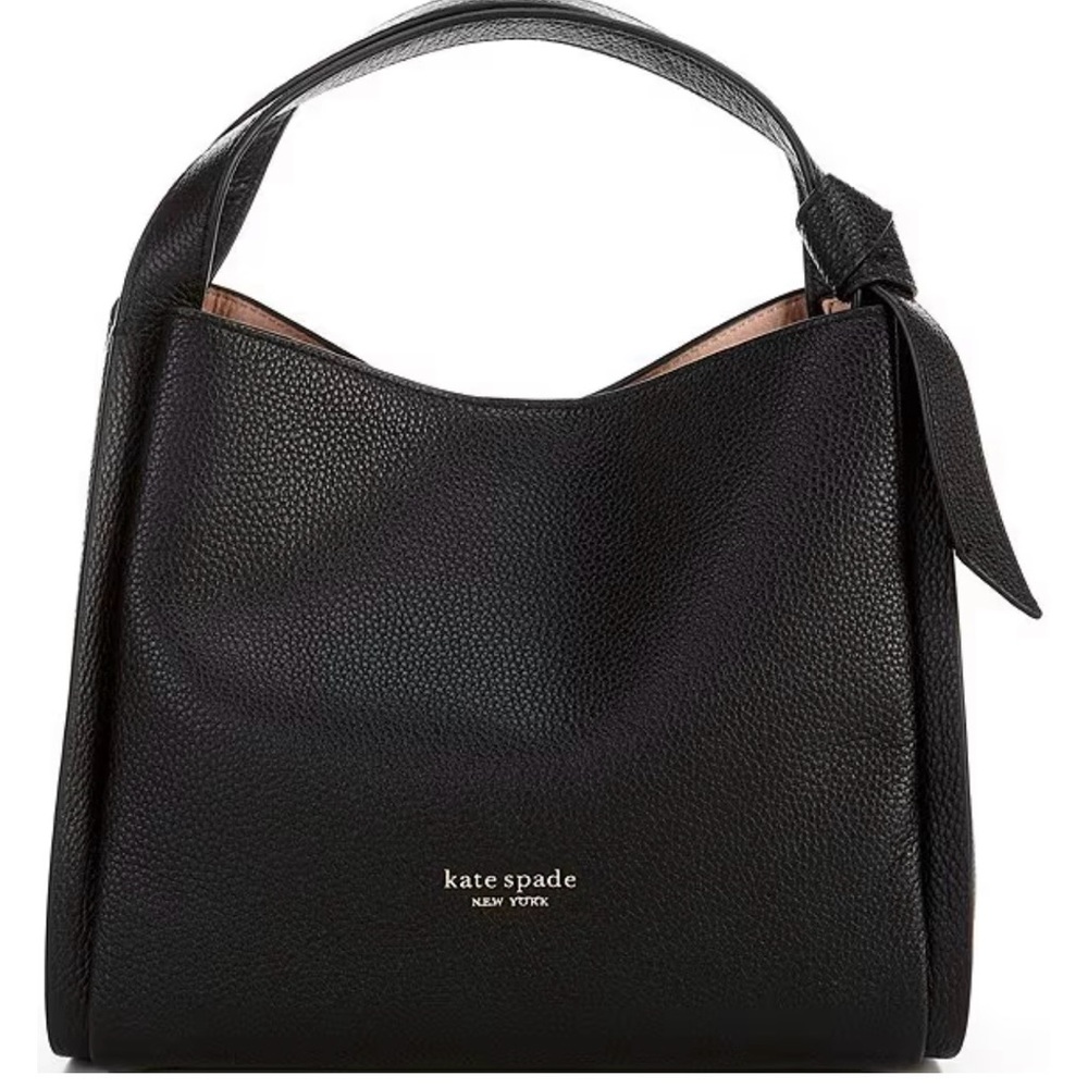 Kate Spade Black Pebbled Leather Shoulder Bag